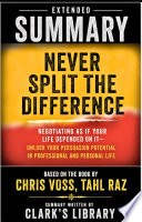Never Split the Difference cover