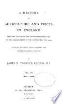 A History of Agriculture and Prices in England: 1401-1582 cover