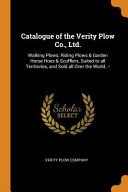 Catalogue of the Verity Plow Co., Ltd. cover