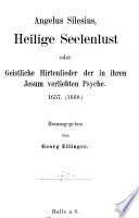 Heilige Seelenlust cover