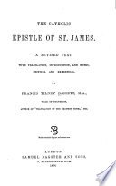 The Catholic Epistle of St. James cover