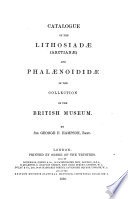 Catalogue of the Lepidoptera Phalaenae in the British Museum cover