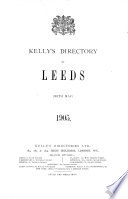 Kelly's directory of Leeds and its neighbourhood. 2nd-38th ed cover