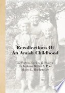 Recollections Of An Amish Childhood cover