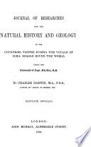 Journal of Researches Into the Natural History and Geology of the Countries Visited During the Voyage of the H.M.S. Beagle Round the World cover
