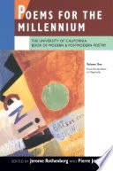 Poems for the Millennium, Volume One cover