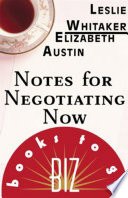 Notes for Negotiating Now cover