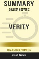 Summary: Colleen Hoover's Verity (Discussion Prompts) cover