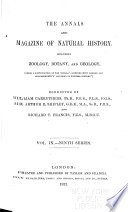 The Annals & Magazine of Natural History cover