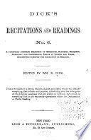 Dick's Recitations and Readings cover