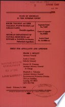 ROGER TALLMAN V MICHIGAN DEPARTMENT OF NATURAL RESOURCES, 421 MICH 585 (1984) cover