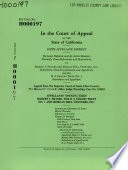 California. Court of Appeal (6th Appellate District). Records and Briefs cover