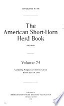The American Shorthorn Herd Book cover