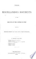 Senate documents cover