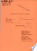 California. Court of Appeal (1st Appellate District). Records and Briefs cover