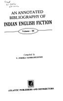 An Annotated Bibliography of Indian English Fiction cover
