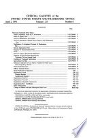 Official Gazette of the United States Patent and Trademark Office cover