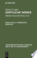 Vermischte Gedichte cover